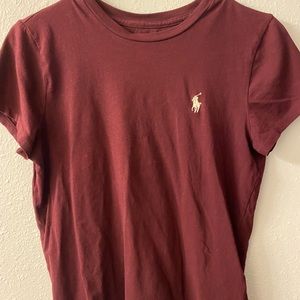 Maroon Ralph Lauren Tee